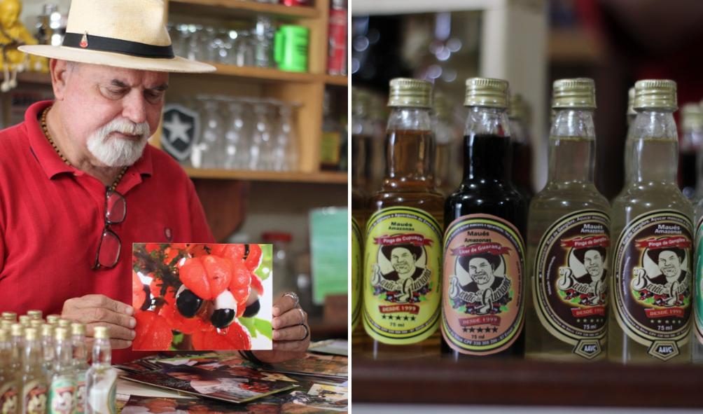 Silvio Proença, o Barão do Guaraná, trabalha também com iniciou em Maués o mercado de cachaças saborizadas (Foto: Arquivo Pessoal)