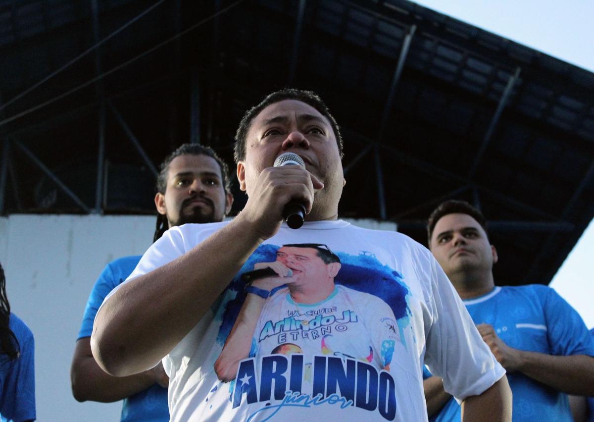 Prince do Caprichoso se emocionou ao relembrar os últimos momentos ao lado do amigo (Foto: Jeiza Russo)