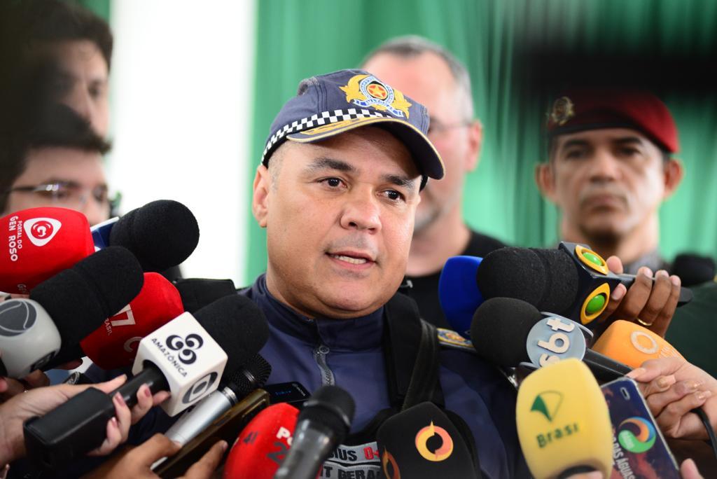 Coronel Vinicius Almeida, comandante da Polícia Militar do Amazonas (Foto: Junio Matos/A CRÍTICA)