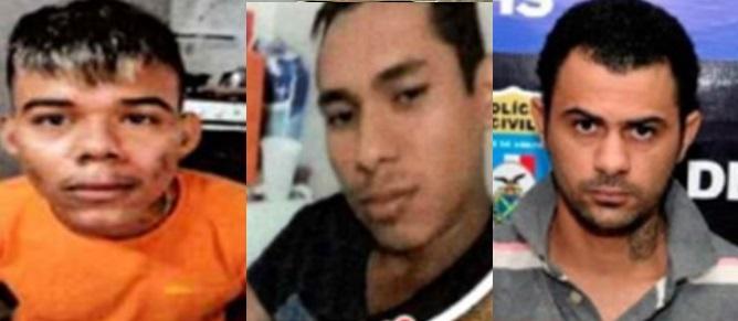 Chico, Yuri e Mohamed Bashir seguem sendo procurados pela polícia (Fotos: Reprodução)