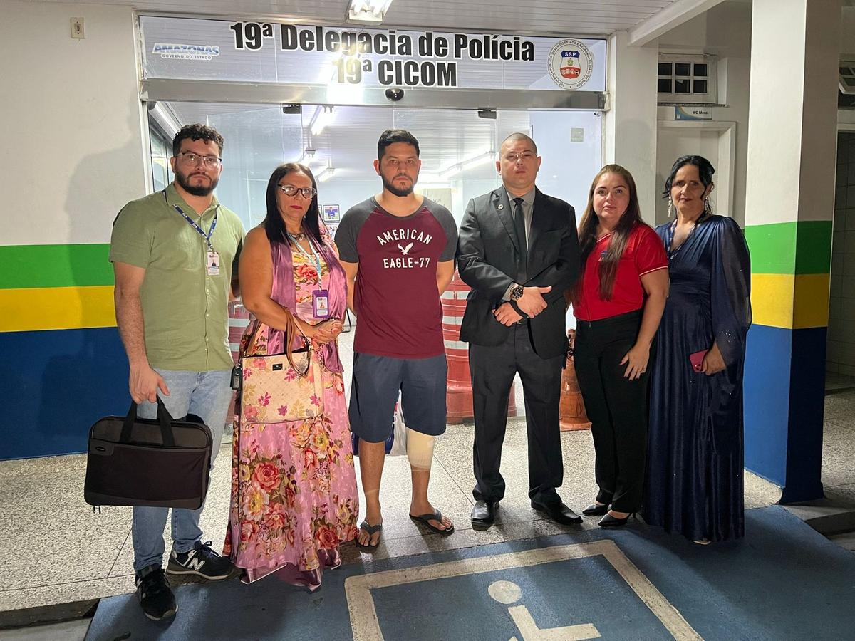 O presidente da Comissão de Direitos e Prerrogativas da OAB-AM, Alan Johnny, e o advogado Ygor de Menezes Colares (Foto: Divulgação/OAB-AM)