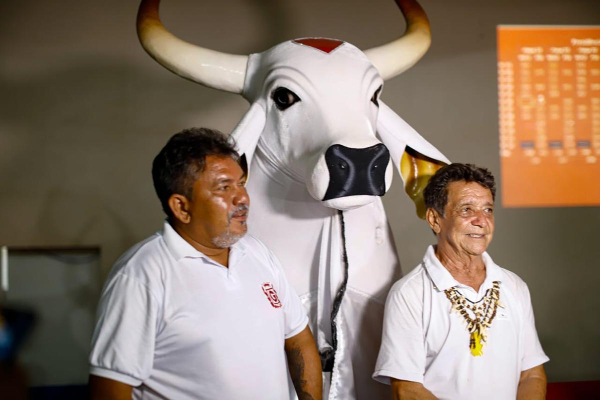 Fred Góes e Marialvo Brandão vão comandar o Garantido pelos próximos três anos (Foto: Michel Amazonas / Divulgação)