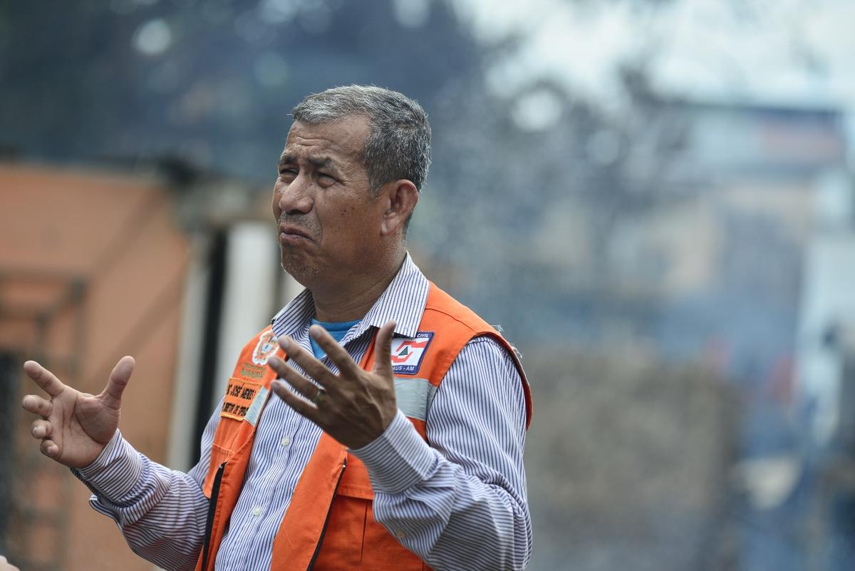 José Mendes, Diretor de operações da Defesa Civil (Foto: Junio Matos/A CRÍTICA)