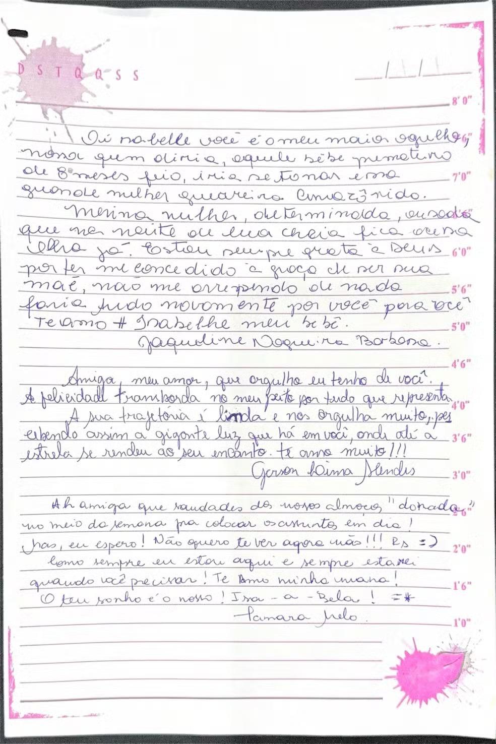 Veja a carta na íntegra (Foto: Reprodução)