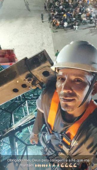 Operário Antônio Rodrigues de Souza trabalhava na montagem da árvore de Natal quando foi atingido pela estrutura que desabou