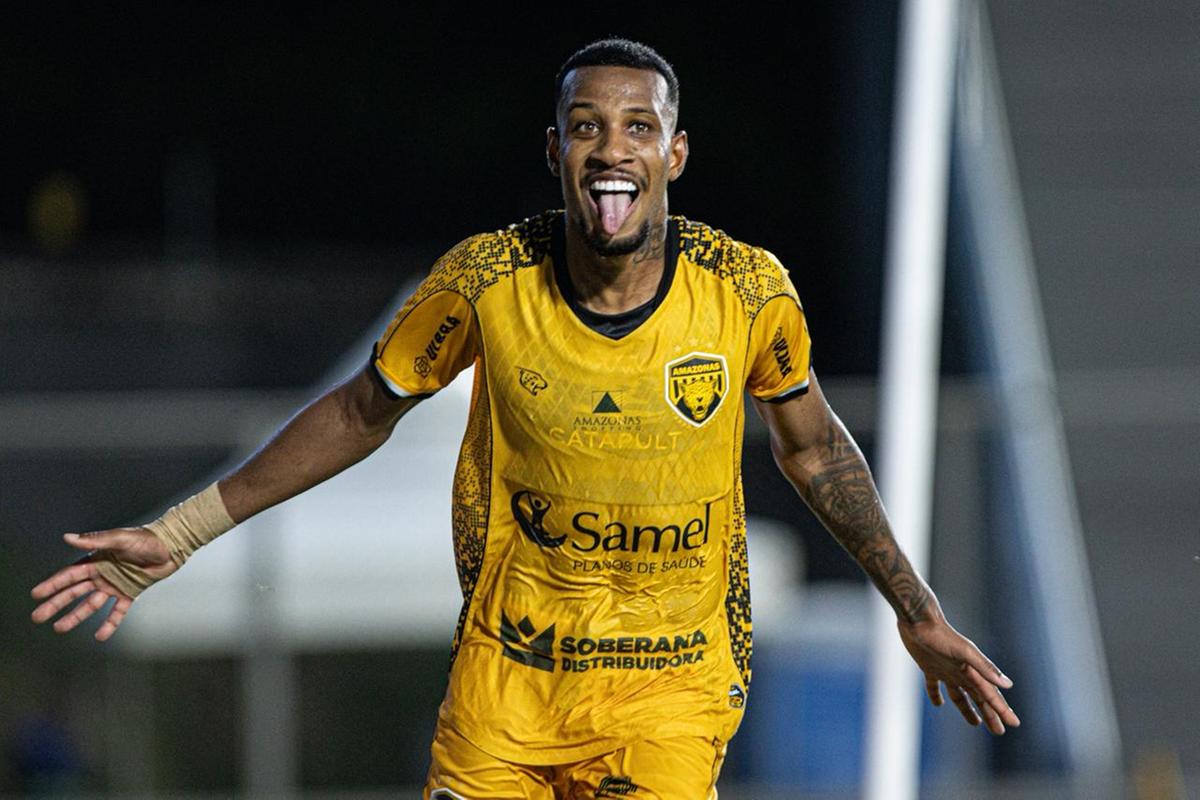 Gabriel Domingos, autor do primeiro gol
