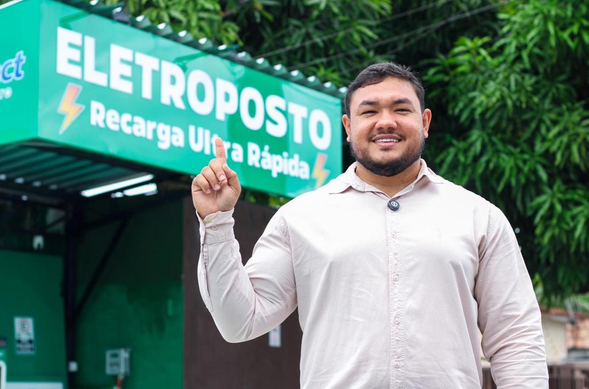 Kelvin Dourado, de 33 anos, &eacute; fundador da empresa Douratech Engenharia e Eletromobilidade, no Amazonas