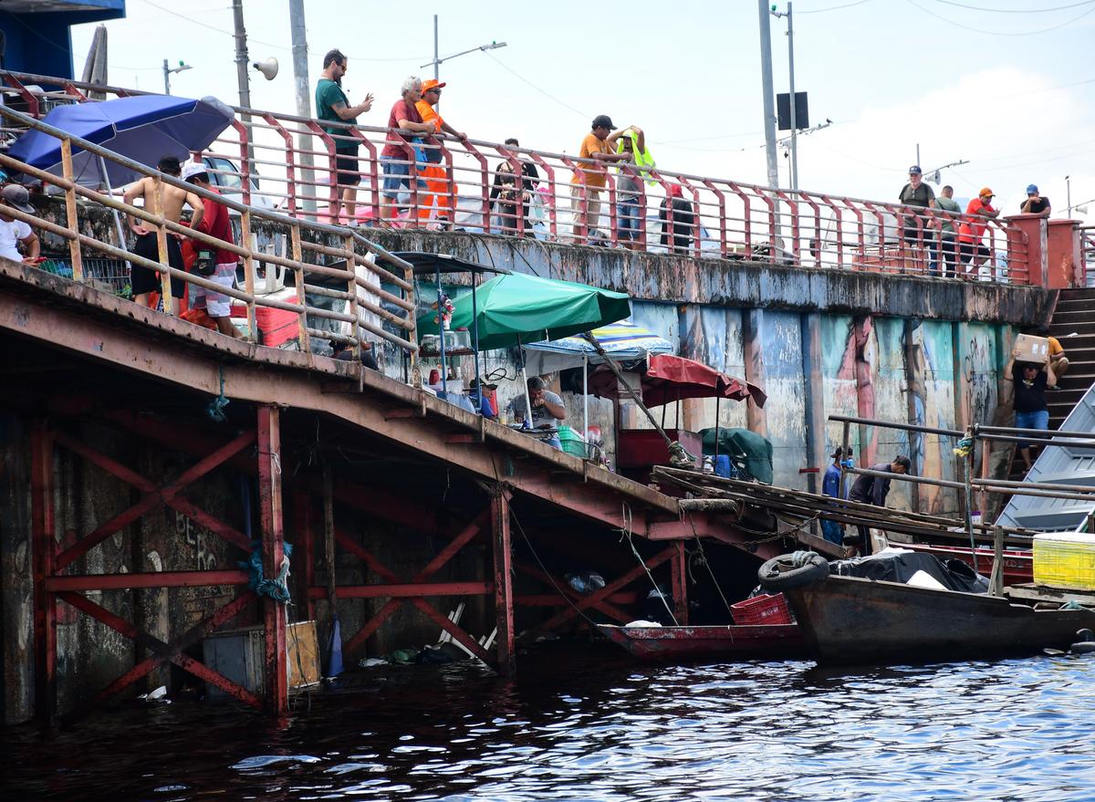 Caos no Porto da Manaus Moderna afeta feirantes e preocupa comerciantes