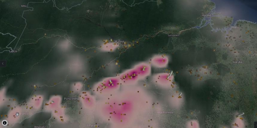 Pode-se observar a predomin&acirc;ncia do ventos leste/nordeste no inicio, mas nos &uacute;ltimos dias, devido a essa avan&ccedil;o da frente fria acabou empurrando mais a pluma para a regi&atilde;o Norte