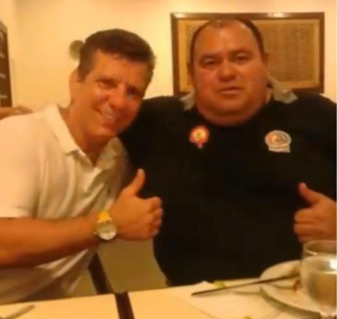 Dedé Pederneiras e Ajuricaba, um dos principais representantes da Nova União no Amazonas.