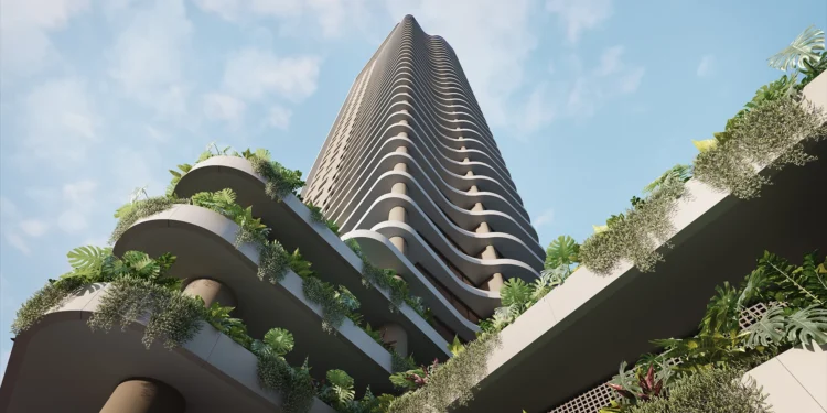 Prédio de 140 metros com 41 pavimentos, 34 apartamentos do tamanho de um andar fica pronto no Rio Grande do Sul