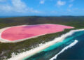 Cientistas buscam explicação para lago encontrado com águas cor-de-rosa