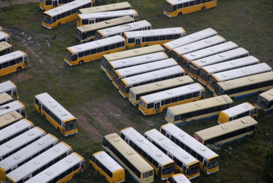 ‘Cemitério’ de Ônibus no Amazonas tem focos de dengue