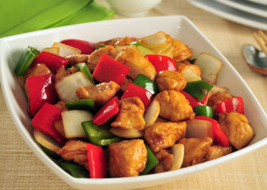 Receita de Frango Xadrez no microondas