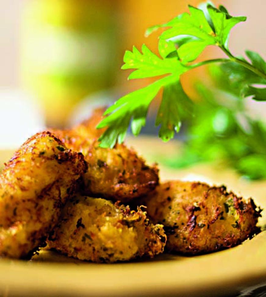Bolinho de bacalhau e mandioquinha