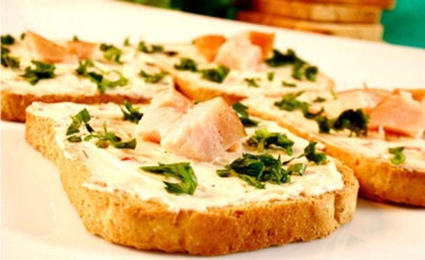 Torrada light para o lanche