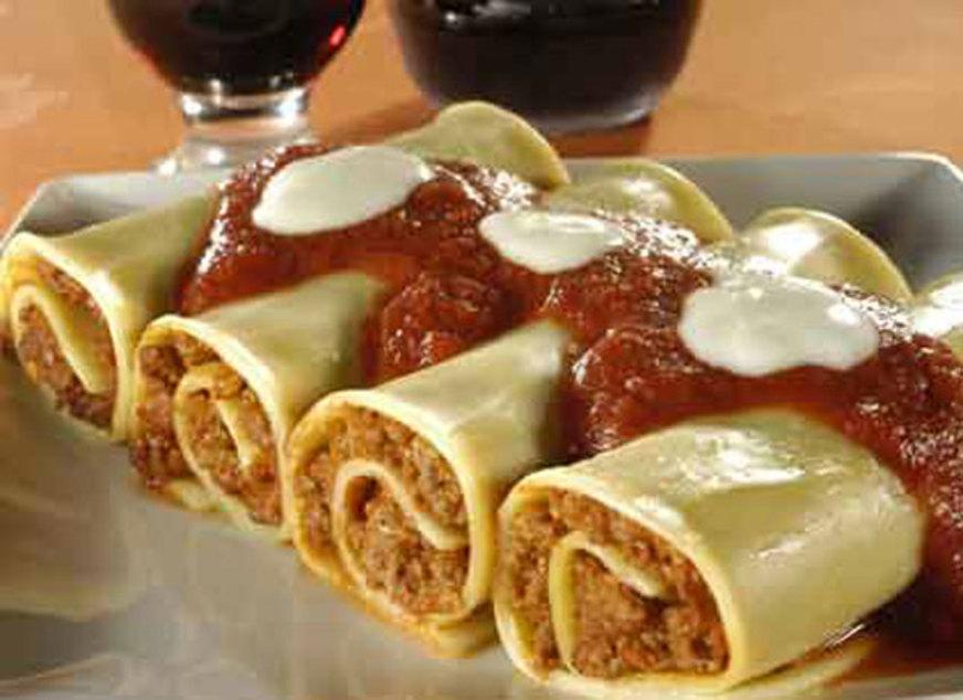 Canelone de carne