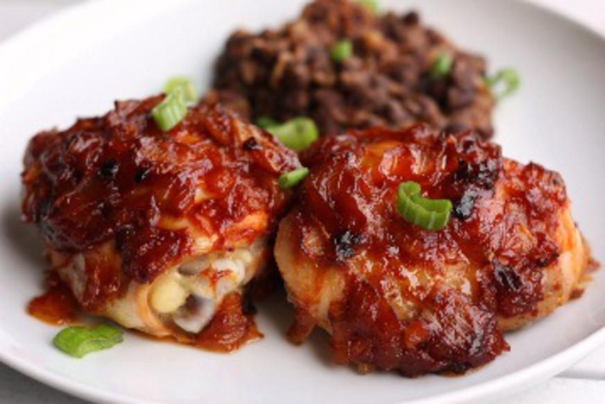 Frango caramelizado picante