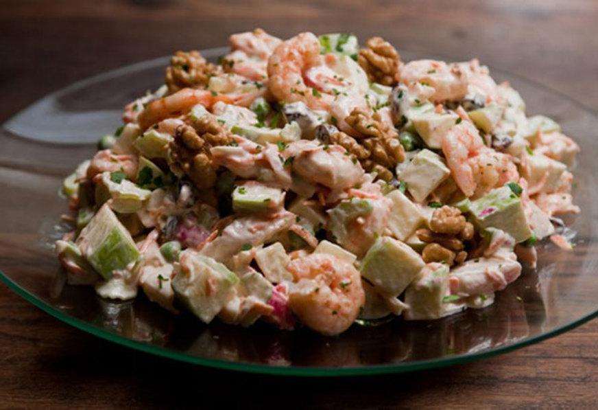 Salada de camarão