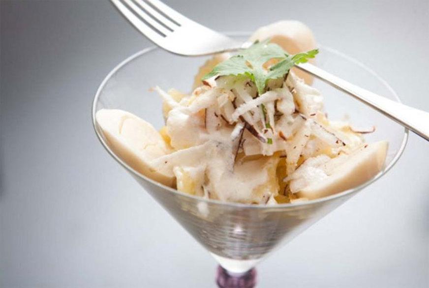 Salada de Macarrão com Palmito e Coco