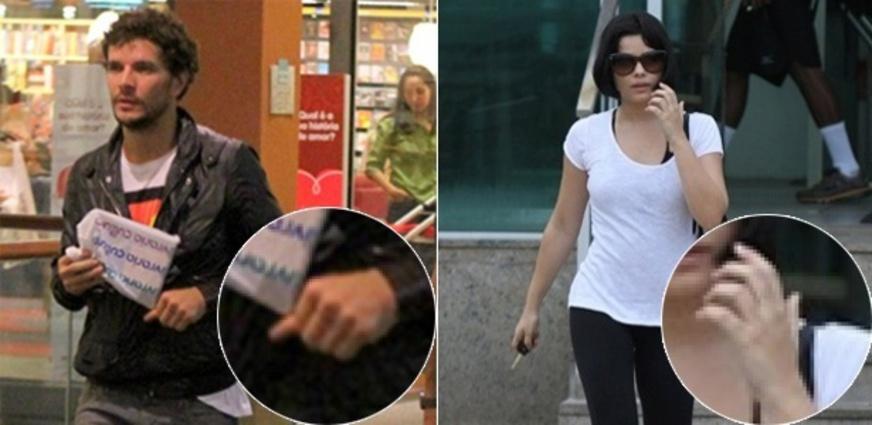 Daniel de Oliveira e Vanessa Giácomo são vistos sem aliança