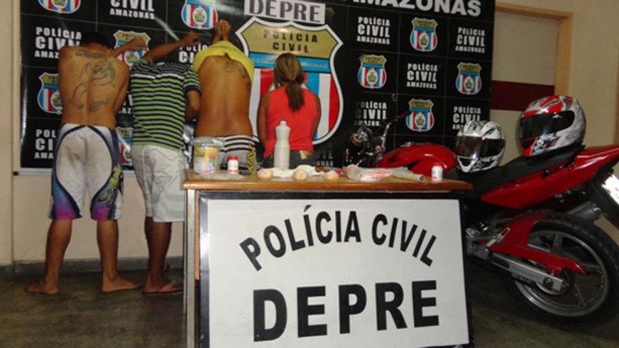 Quarteto é preso na Zona Oeste de Manaus
