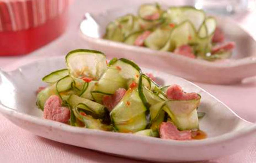 Saladinha de Pepino com Linguiça