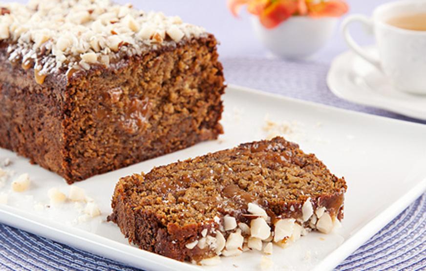 Bolo de Banana e Doce de Leite