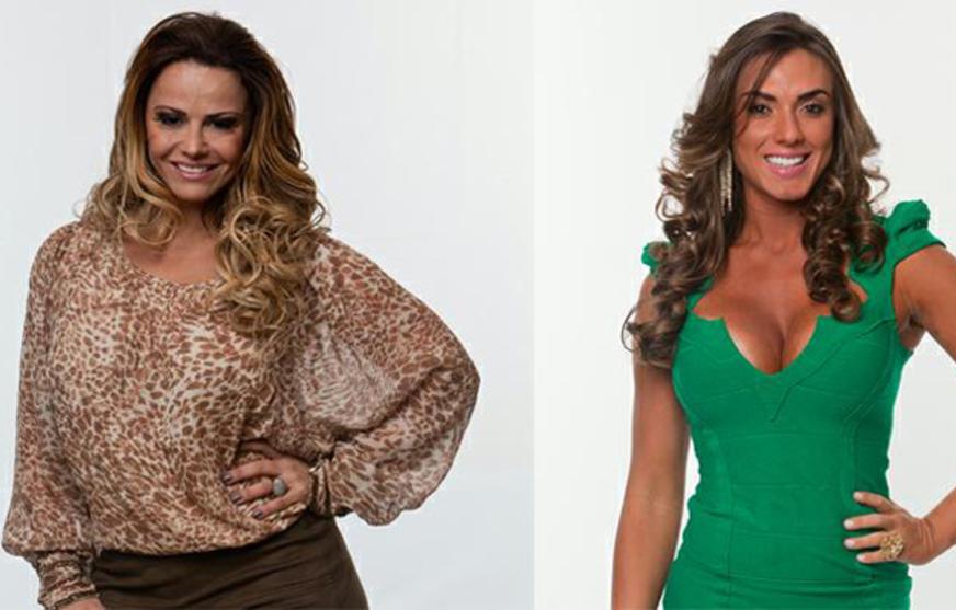 Viviane Araújo e Nicole Bahls trabalham juntas