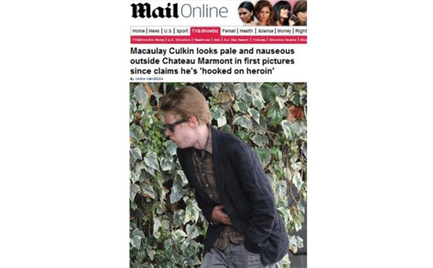 Macaulay Culkin é flagrado passando mal em Los Angeles