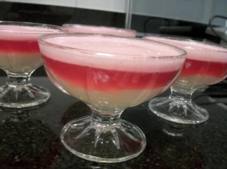 Creme de leite condensado com gelatina