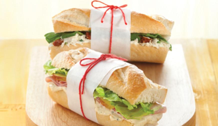 Receita de sanduíche com presunto e gorgonzola