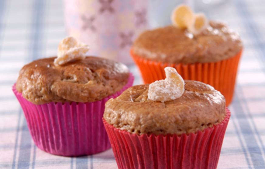 Muffin de Pêras e Gengibre