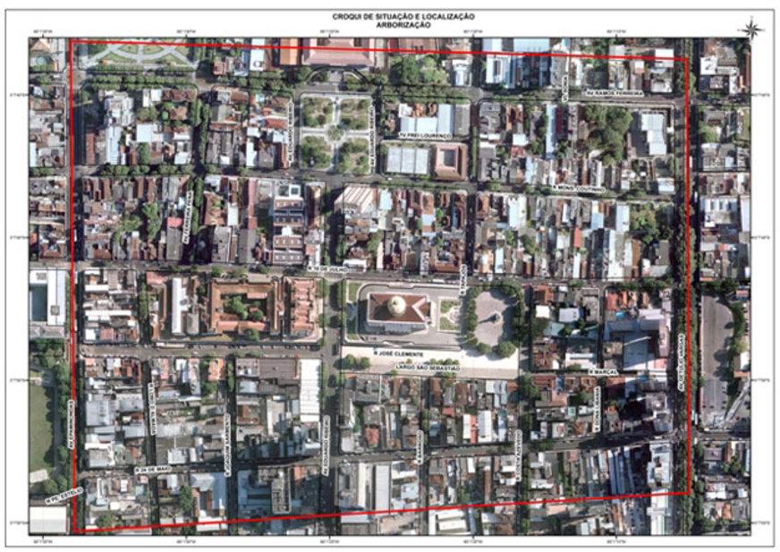 Mais de 600 pontos do Centro Histórico de Manaus receberão arborização