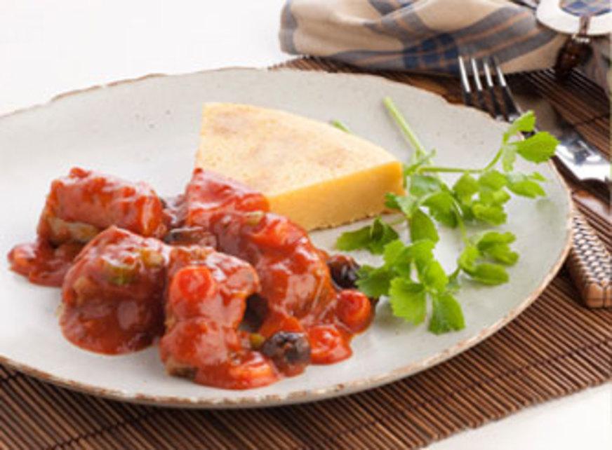 Costelinha com polenta