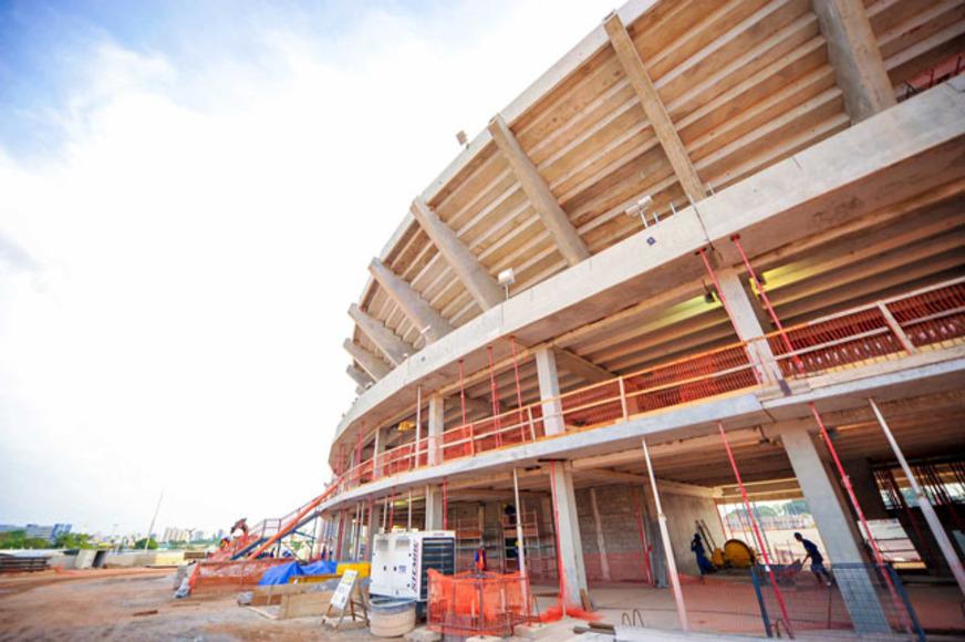 Obras da Arena Amazônia precisam acelerar o rítmo