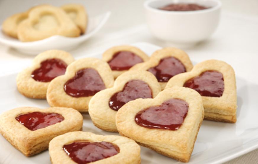 Biscoitos com geleia