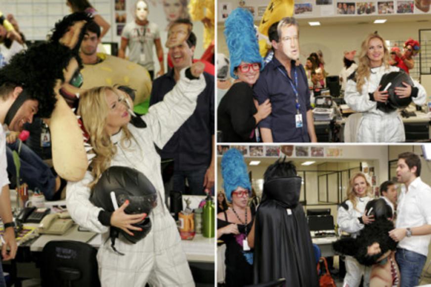 Eliana grava Harlem Shake com equipe do seu programa