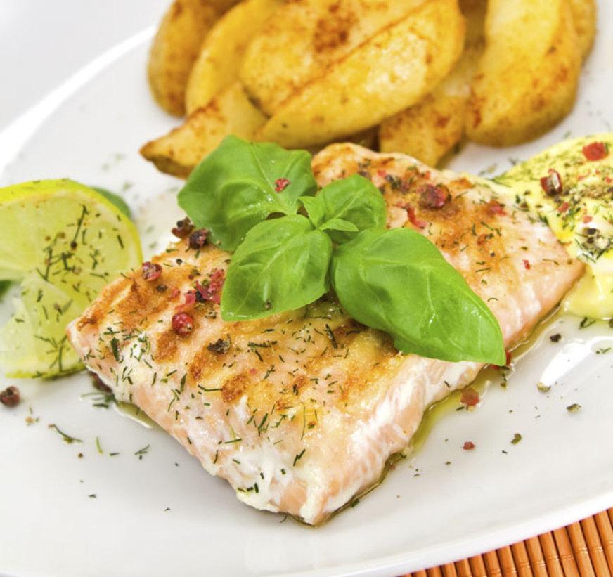 Salmão ao Molho de Vinho e Ervas