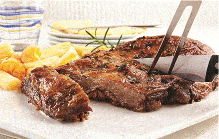 Costela Assada com Vodka, Limão e Alecrim