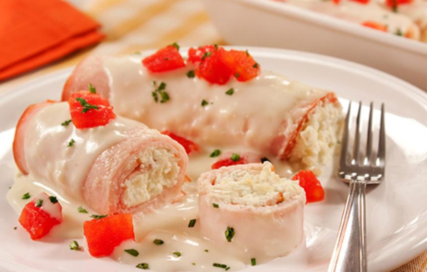 Receita do dia: Canelone de Peito de Peru com Ricota