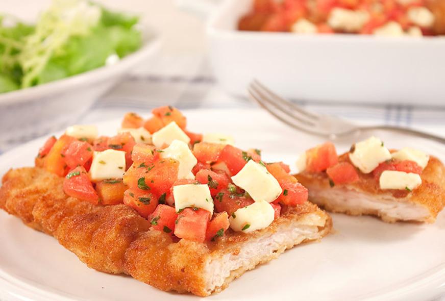 Bife de peru à parmegiana