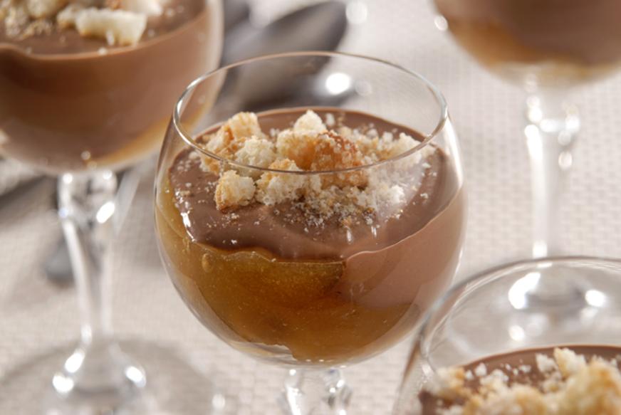 Pavê de brigadeiro e damasco
