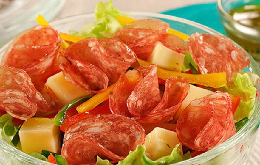 Salada Arco-íris de Provolone