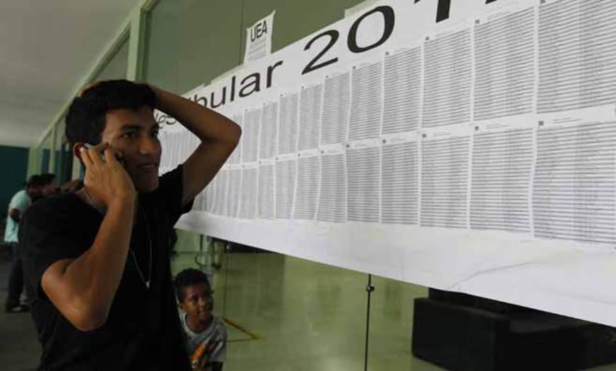 UEA divulga resultados do vestibular e SIS