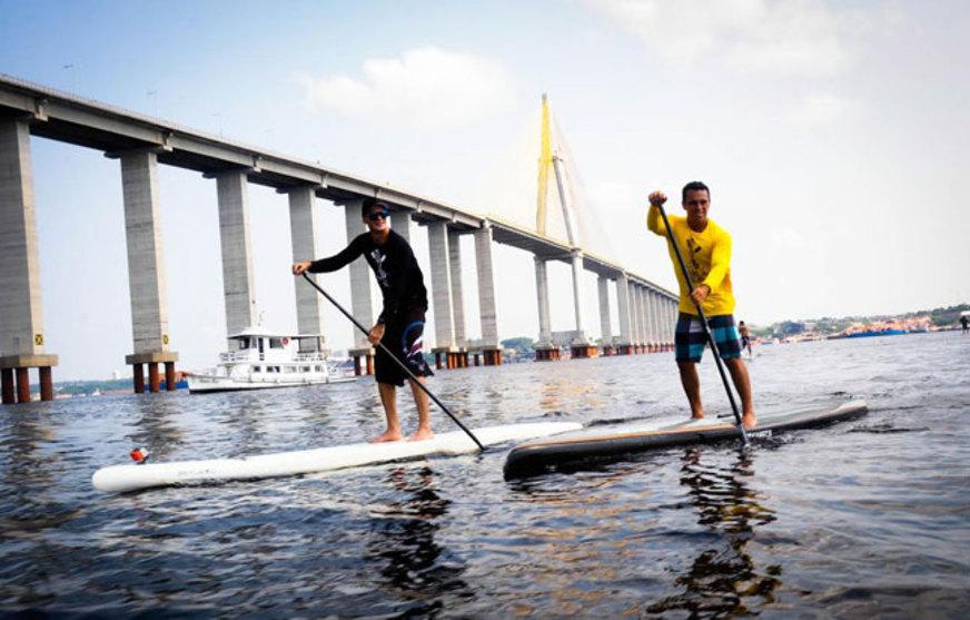 Amazonense é bronze em competição de Stand-Up Paddle no interior de SP