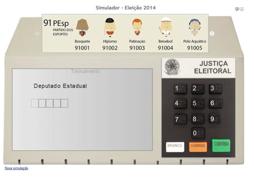 Na internet, TSE lança simulador de urna eletrônica para eleitor