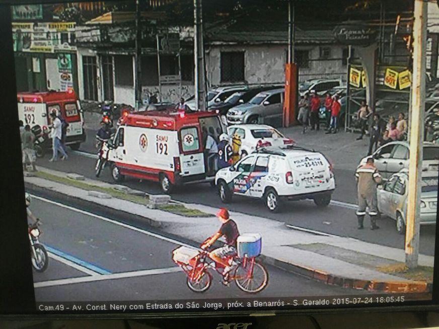 Homem é atropelado na faixa azul da avenida Constantino Nery