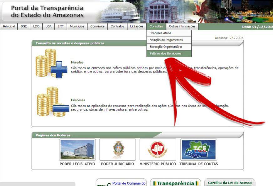 Governo do Amazonas se ajusta à lei e divulga salário dos servidores