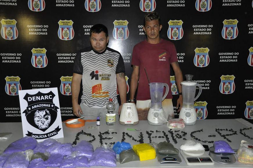 Equipe do Denarc prende dupla com 15 kg de drogas na Zona Sul